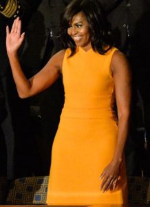 Michelle Obama in giallo: strategia comunicativa