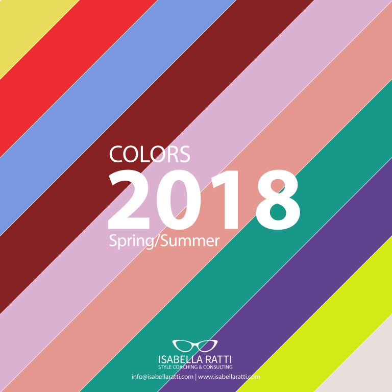 Colori moda per l'anno 2018